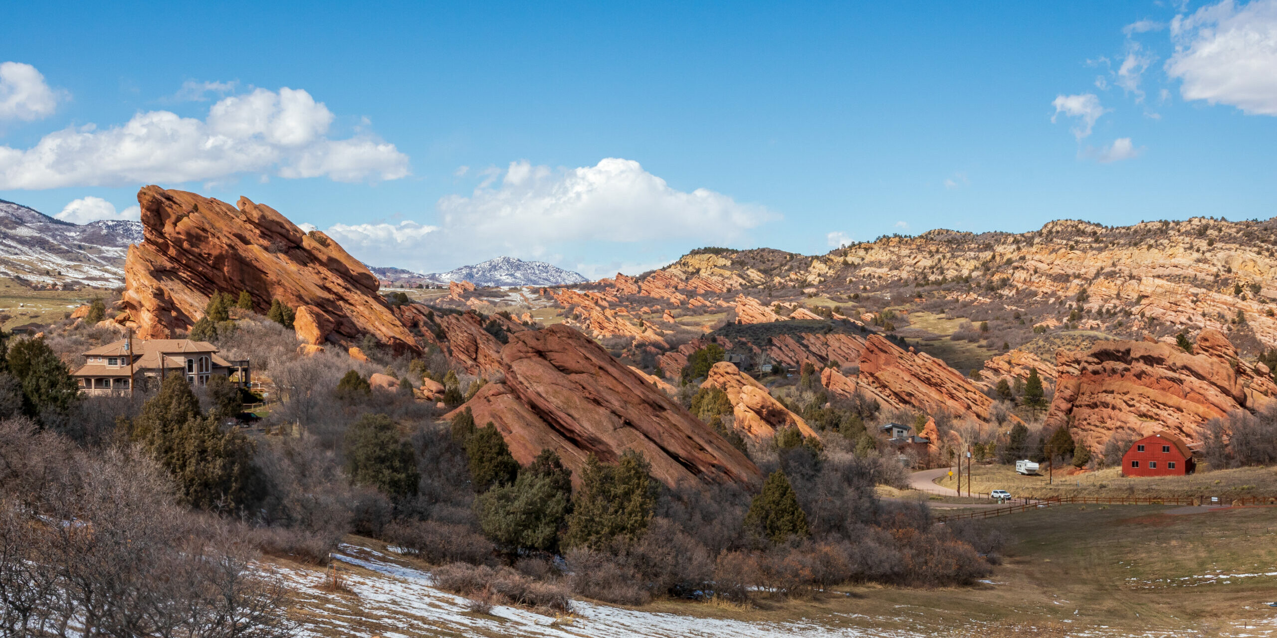 Beautiful rock formation near Chatfield State Park, Colorado